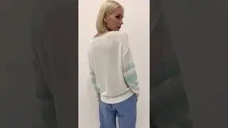 Джемпер женский 7231 40240 цвет 22447073 белыйментол