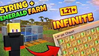Easy AUTOMATIC String & Emerald Farm | Minecraft 1.21+
