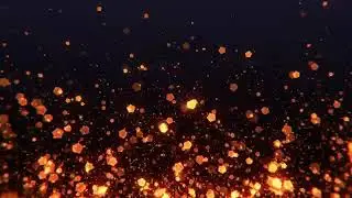 Gold light flare particles [No Copyright]