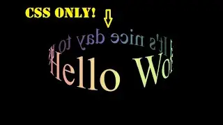3D Rotating Text Using HTML and CSS | Daily CSS | CSS Animations