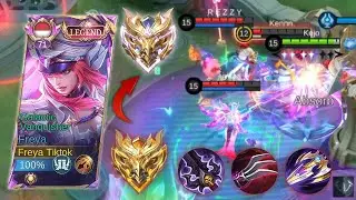 -1 STAR TO MYTHICAL IMMORTAL RANK!!! HARD GAMEPLAY FREYA - Mobile Legends
