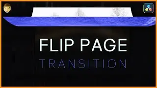 Flip Page Effect Transition Template in DaVinci Resolve