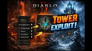 Diablo 4 Exploit. Another season with Exploits. Tower gonna be a Exploit Fiesta!