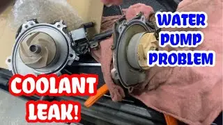 WATER PUMP LEAKING COOLANT