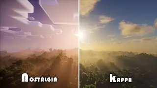 KAPPA PT vs NOSTALGIA VX SHADERS COMPARISON | Minecraft Java Edition