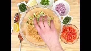 Турецкий салат с булгуром. Простой Видео Рецепт