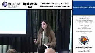 Securing Third Party Apps in a Marketplace Ecosystem - Hariram Balasundaram & Jana Geddis