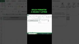 Cómo aplicar formato a celdas y textos en excel #excel