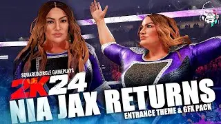 WWE 2K24 Nia Jax Entrance w/ Entrance Theme | New WWE 2K24 PC Mods
