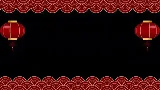 4K Animated Motion Graphic Video Stock | Chinese Oriental Pattern Frame in 4K by Under21 studio