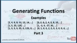 Generating Functions: Examples - Part 3
