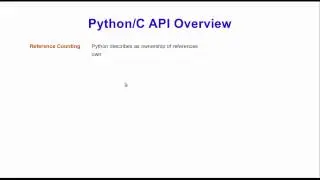 Python/C API Introduction