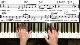Mona Lisa (Nat Cole)🎹 jazz piano college tutorial