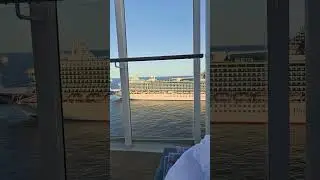 Iona signally other P&O ship - Christmas Eve #cruise #cruiseship #pandocruises #christmas #shorts