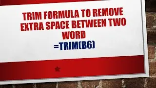 Trim Formula