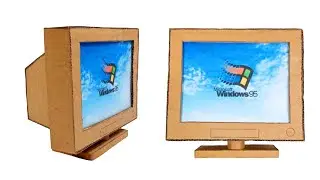 How To Make a Cardboard Computer DIY Monitor Classic Mini Computer Part. 1