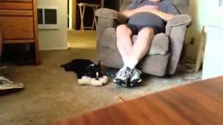 Sophie sucking on her stuffed toy
