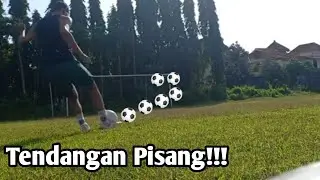 Tutorial Plesing Lengkung Di sepakbola | Tutorial Tendangan Pisang