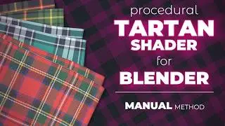 Procedural Tartan Shader for Blender   Part 2 - manual method