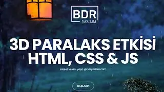 Html, Css ve Javascript ile 3D Paralaks Etkisi Yapımı | How to Build 3D Parallax Effect with JS