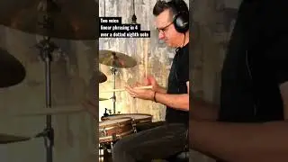 2-voice linear phrasing over a dotted eighth note.