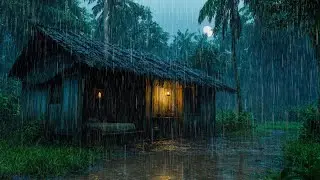 🌲💦 Shooting Rain in the Forest – Peaceful Midnight to Relax and Sleep