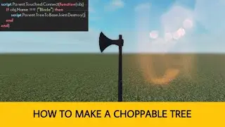 How to make a choppable tree on Roblox Like Lumber Tyccon || Roblox Studio