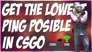 HOW TO GET THE LOWEST PING POSSIBLE IN CSGO 2022!!