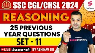 SSC CGL 2024 |SSC CGL Reasoning Previous Year Questions #11 SSC CGL Reasoning Classes By Abhinav Sir