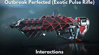 Outbreak Perfected, Interactions (Exotic Pulse Rifle) [4K] - Destiny 2, Into The Light