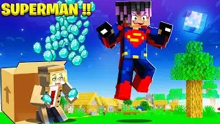 MINECRAFT BUT I BECAME SUPERMAN😱