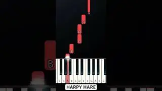 Harpy Hare (Easy Piano Tutorial) Yaelokre