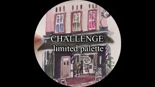 Paint a shopfront with watercolours 