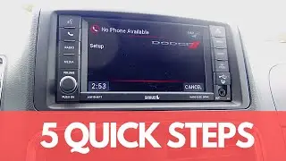 How to connect your phone via bluetooth to the Dodge Grand Caravan's Uconnect system