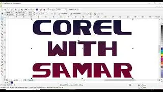 PLASTIC EFFECT IN TEXT || COREL DRAW || SAJAL || #CORELWITHSAMAR||@CORELWITHSAMAR