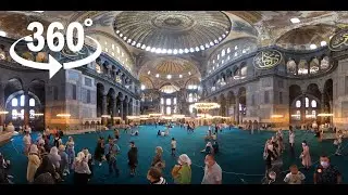 Собор Святой Софии - Большая мечеть Айя-София - 360° VR видео в 5K - Панорамное видео