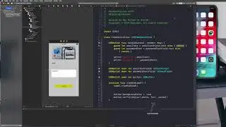 Simple Login Screen Form in Swift PART 2 - IBActions with UIButton and UITextField & Password dots.