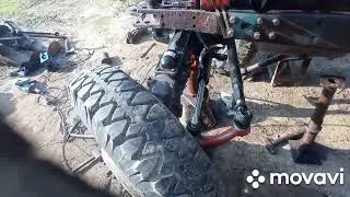 установка дозатора на МТЗ  52 одинаковый выворот колес
