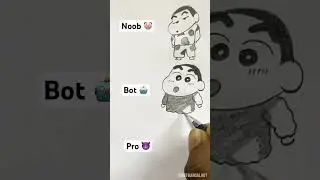 How to draw shinchan 😍 || noob to pro drawing 