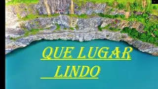[ Drone DJI Mini 2 ] Fui em uma pedreira desativada com meu DRONE em Votorantim e OLHA as IMAGENS