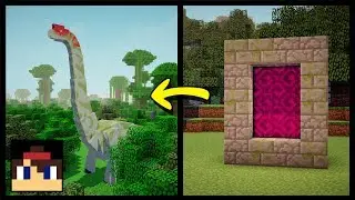 ✔ Minecraft PE: How To Make A Portal To Jurassic World | MCPE