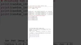 Random numbers generated in Python Numpy