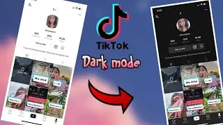 How to Drak mode in tiktok profile tutorial.