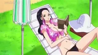 el momento mas sexy de one piece, nami y robin sexys