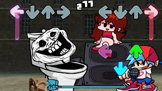 Friday Night Funkin' VS Trollge Face V2 Skibidi (Skibidi Toliet Song) (FnF Mod)