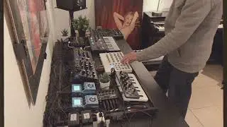 Dawless deep house jam with Keystep Pro and hardware synths