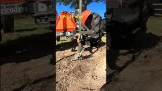 Pulling T-Posts with a Tractor 🚜 