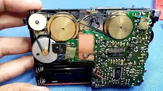 How to install a belt || BROTHER OT-250 cassette player