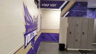 BEFORE & AFTER Loras College locker room transformation!