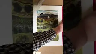 Monoprints inspired by your travels 💭🛫🏞 #shorts #gelprinting #landscape #landscapeart